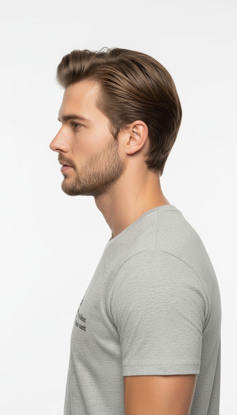 Minimal Yazı Baskılı Erkek Günlük T-Shirt Urban Stil