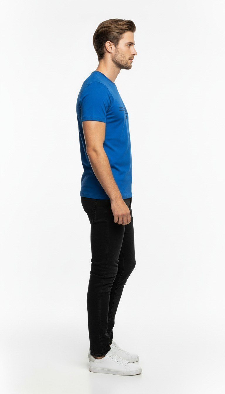 Minimal Yazı Baskılı Erkek Günlük T-Shirt Urban Stil