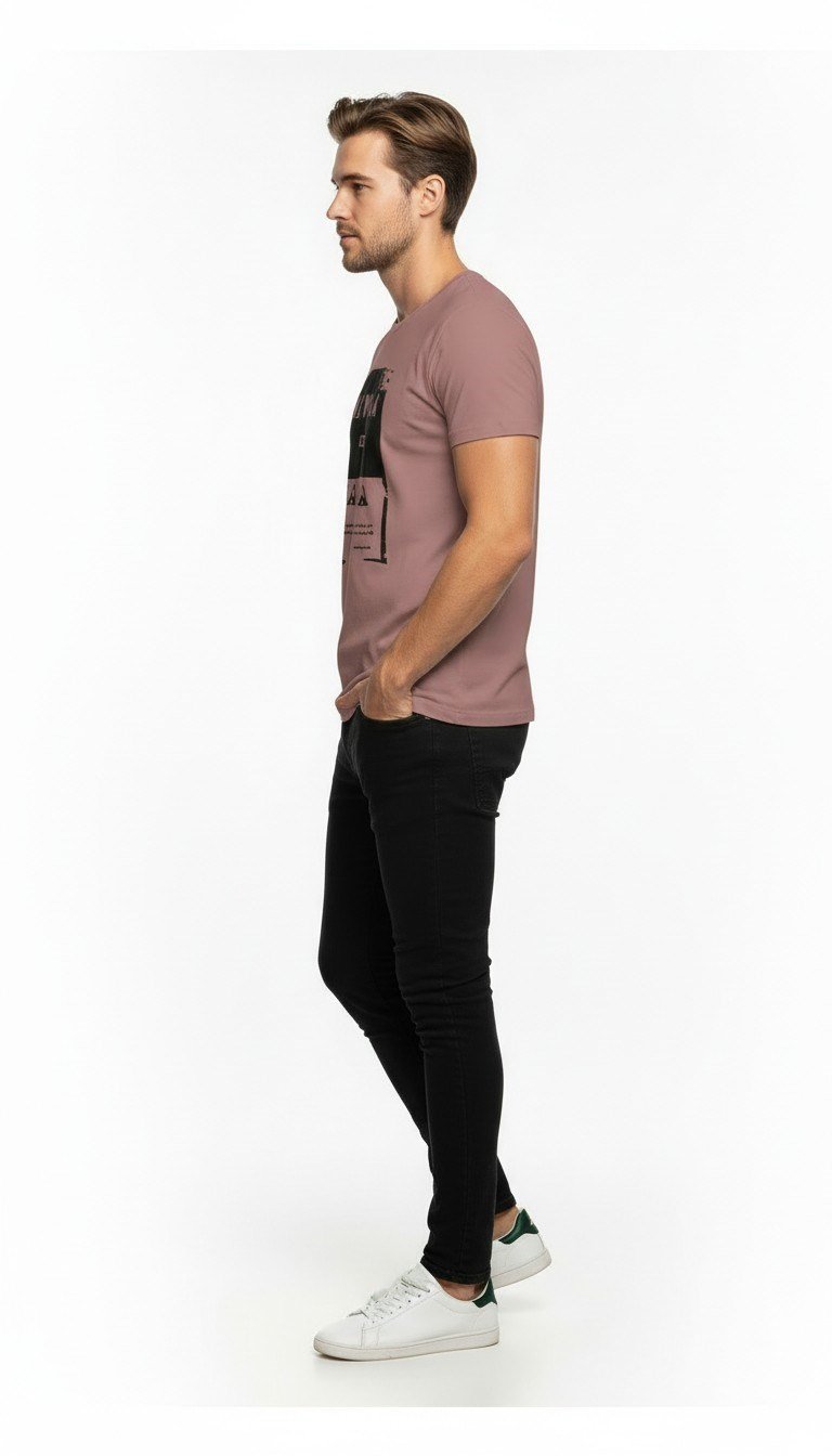 Urban Dynamic Baskılı Erkek Tişört – Günlük & Streetwear Stil