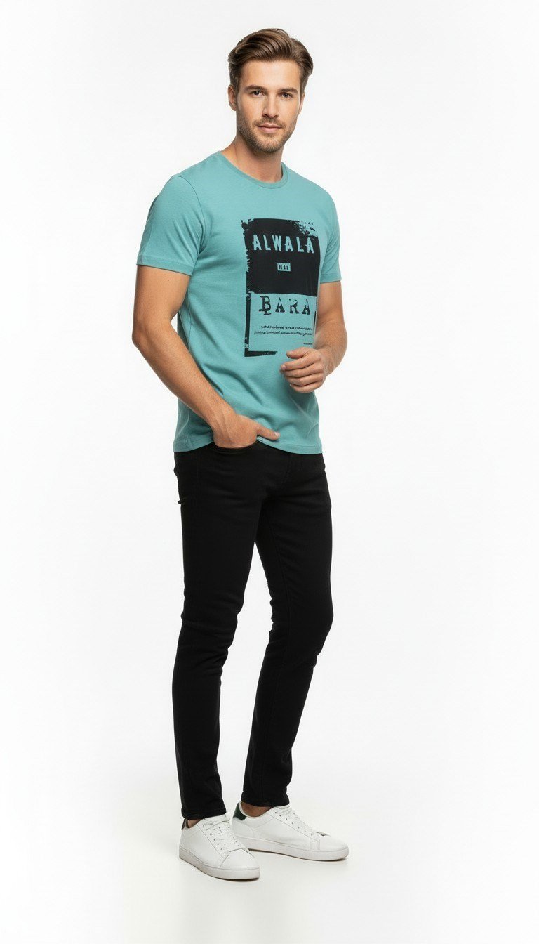 Urban Dynamic Baskılı Erkek Tişört – Günlük & Streetwear Stil