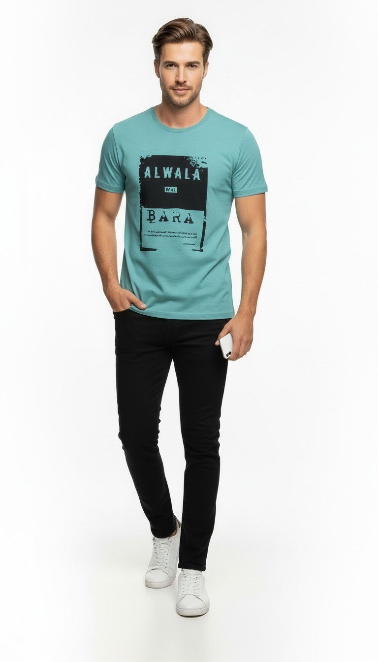 Urban Dynamic Baskılı Erkek Tişört – Günlük & Streetwear Stil