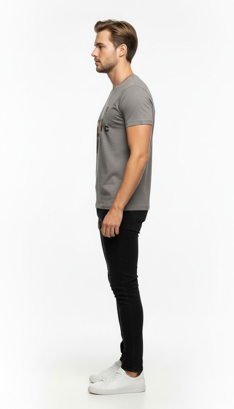 Urban Grafik Baskılı Erkek T-Shirt – Streetwear Stil, Günlük Rahat Kalıp