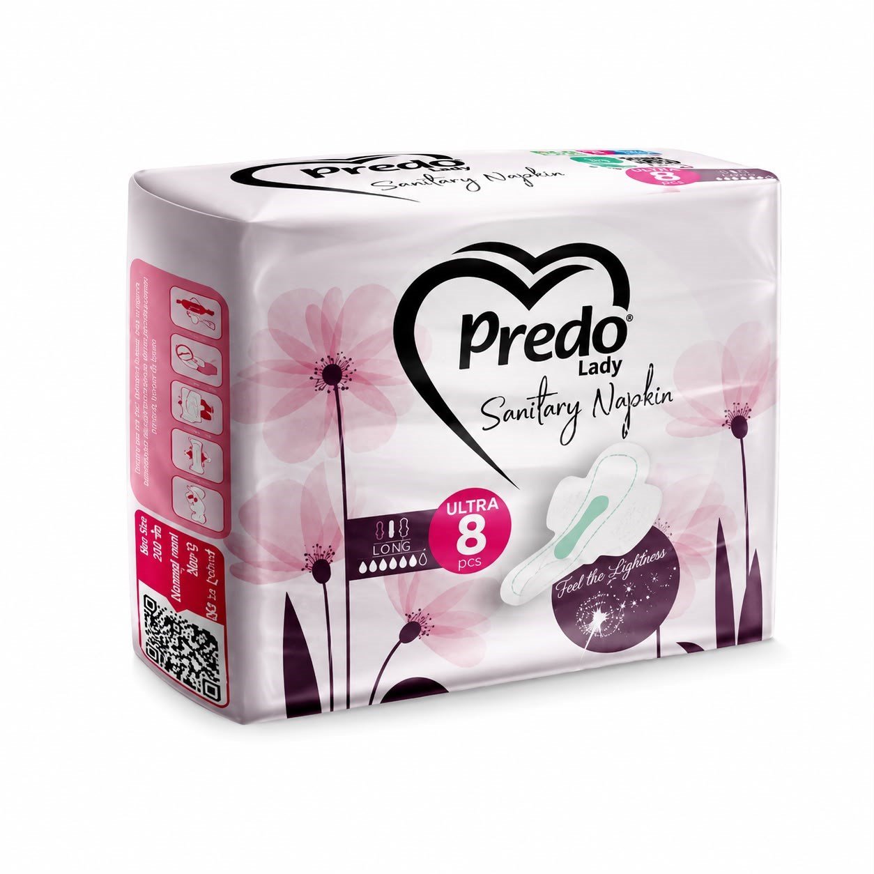 PREDO Lady Sanitary Napkins Ultr Kadın Pedi 6' lı Set 54 Adet 