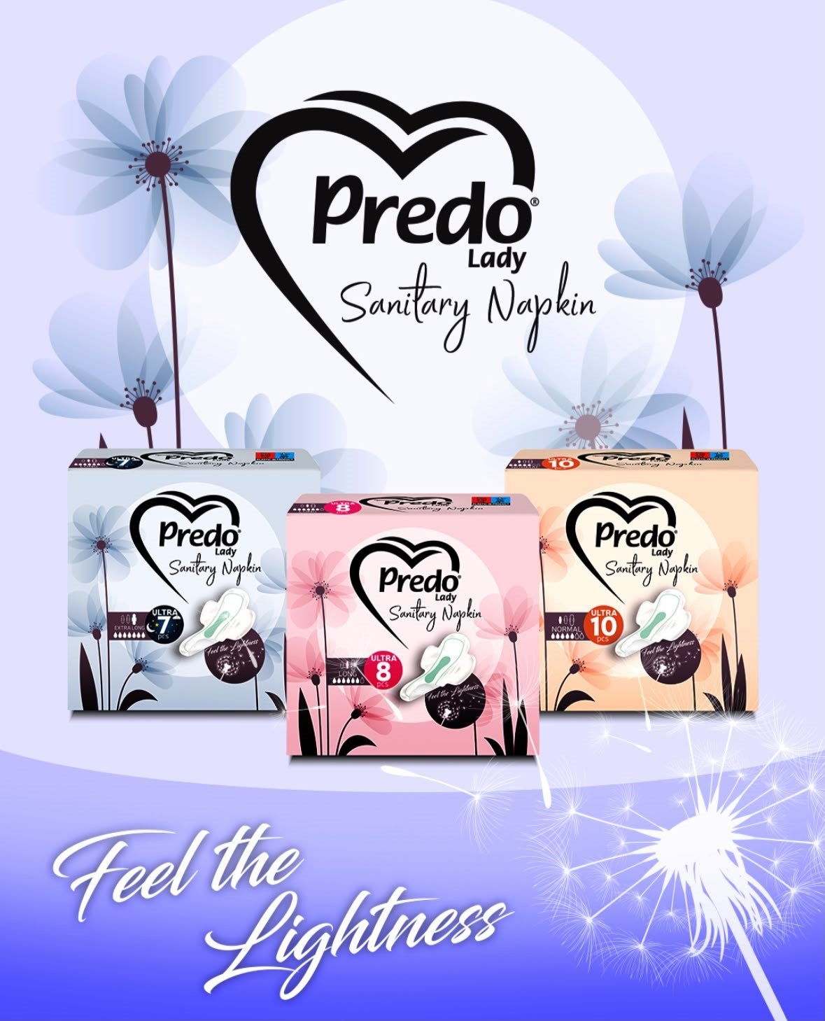 PREDO Lady Sanitary Napkins Ultra  Kadın Pedi 7  Adet - Extra Long