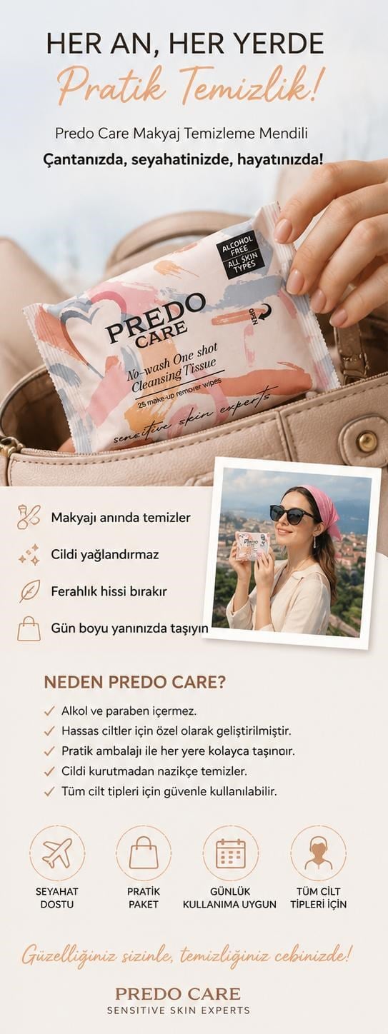 Predo Makyaj Temizleme Mendili-25'li