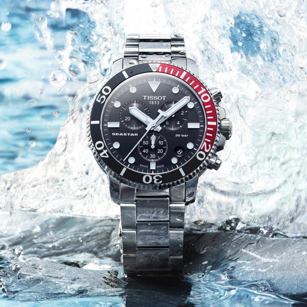 Tissot T1204171105101 Seastar 1000 Chrono Graph  Kol Saati (SZ)