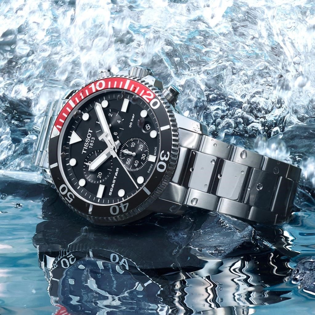 Tissot T1204171105101 Seastar 1000 Chrono Graph  Kol Saati (SZ)