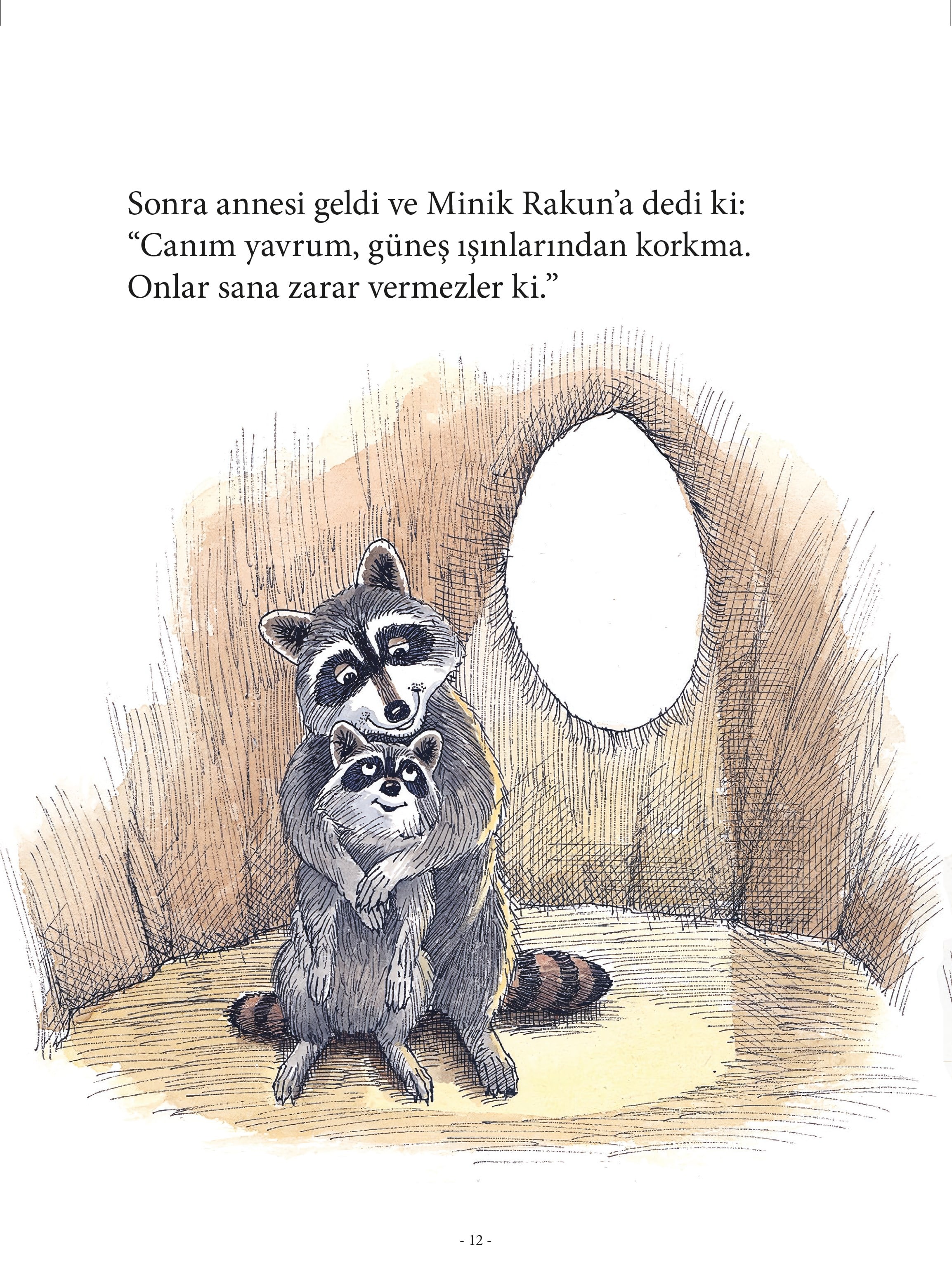 Minik Rakun Tatlı Rüyalar Öpücüğü