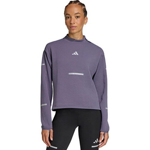 Adidas ADI365 Crew W Kadın Koşu Sweatshirts JP3844 Mor