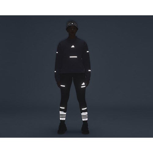 Adidas ADI365 Crew W Kadın Koşu Sweatshirts JP3844 Mor