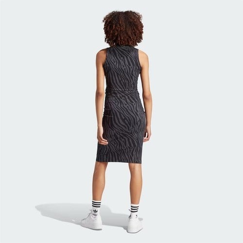 adidas Allover Zebra Animal Print Kadın Elbise