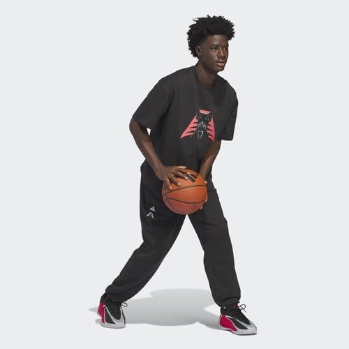 Adidas Anthony Edwards Dawg Erkek Siyah Tişört (JZ9447)