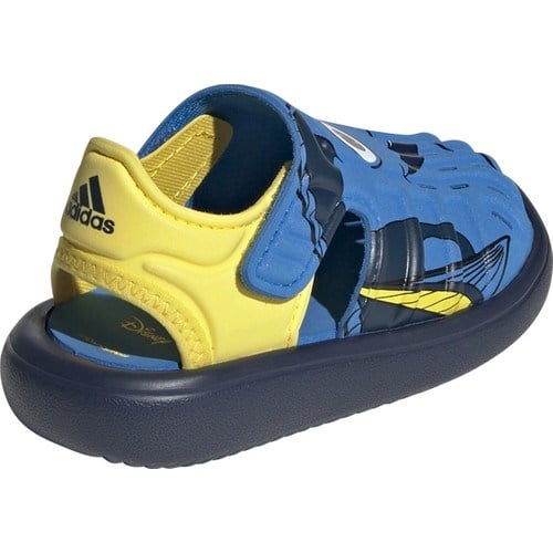 adidas Bebek Sandalet IH1233-WATER Mavi - Sarı - Siyah Renkli Kaymaz Tabanlı Spor Terlik