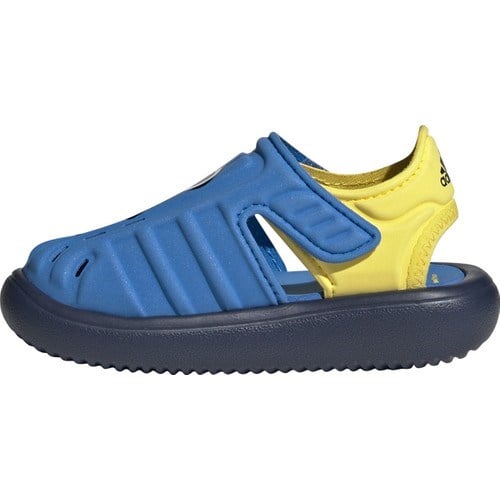 adidas Bebek Sandalet IH1233-WATER Mavi - Sarı - Siyah Renkli Kaymaz Tabanlı Spor Terlik