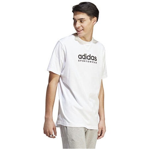 adidas Beyaz Erkek Yuvarlak Yaka Regular Fit T-Shirt IC9821-M All Szn G T       Whı