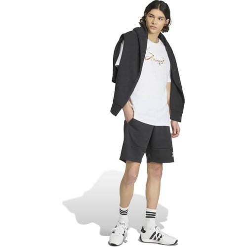Adidas Cafe Script Erkek Beyaz Yuvarlak Yaka Tişört