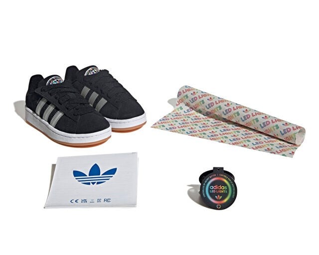 ADIDAS CAMPUS 00S LED LIGHTS CF EL C Çocuk Günlük Işıklı Ayakkabı JS1277 Siyah
