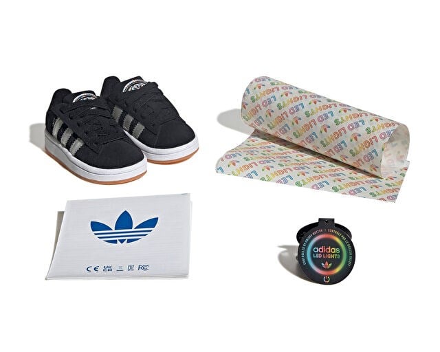 ADIDAS CAMPUS 00S LED LIGHTS CF EL I Bebek Günlük Işıklı Ayakkabı JS1275 Siyah