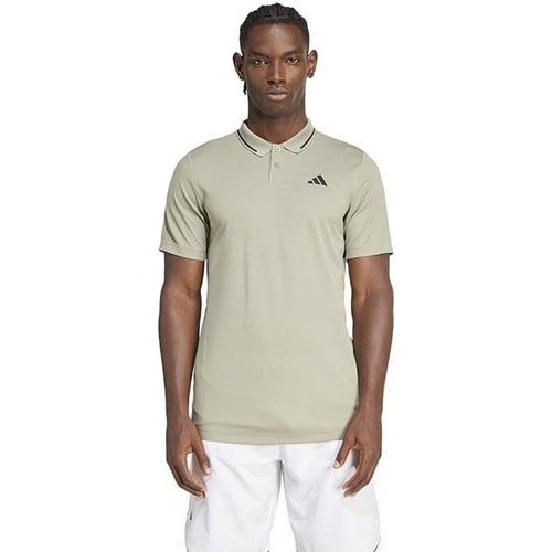 Adidas Club Pıque Polo Erkek Silver Pebble T-Shirt