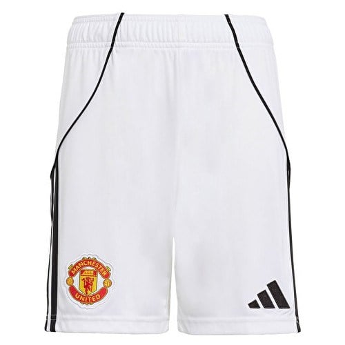 Adidas Çocuk Manchester United 25/26 Iç Saha Şortu Çocuk Futbol Şortu JP3017 Beyaz