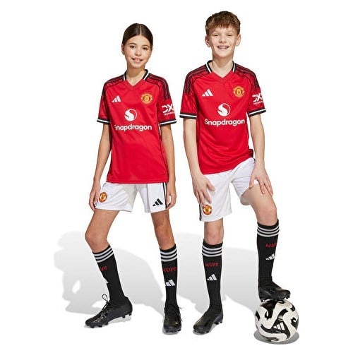 Adidas Çocuk Manchester United 25/26 Iç Saha Şortu Çocuk Futbol Şortu JP3017 Beyaz