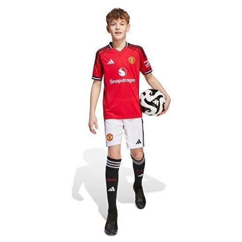 Adidas Çocuk Manchester United 25/26 Iç Saha Şortu Çocuk Futbol Şortu JP3017 Beyaz