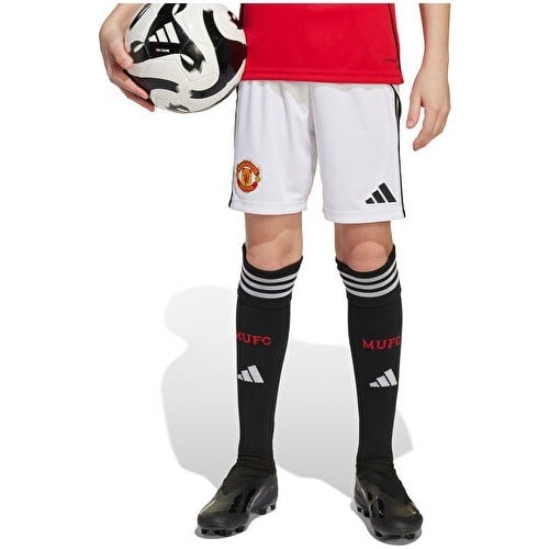 Adidas Çocuk Manchester United 25/26 Iç Saha Şortu Çocuk Futbol Şortu JP3017 Beyaz
