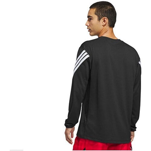 Adidas Crazylite Ls Erkek Basketbol Uzun Kollu Tişört JZ9647 Siyah
