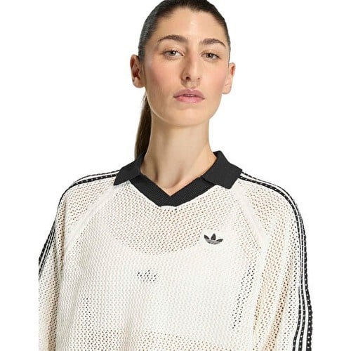 Adidas Crochet Polo Kadın Günlük Polo Tişört KC6490 Beyaz