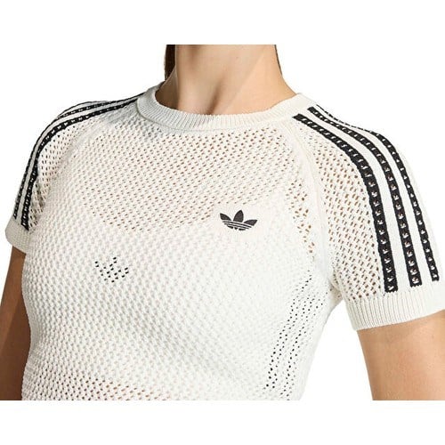 Adidas Crochet Tee Kadın Günlük Tişört KE0200 Beyaz