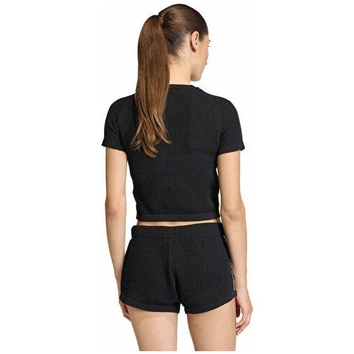 Adidas Crochet Tee Kadın Günlük Tişört KC6481 Siyah