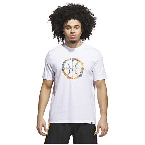 Adidas DAWN2DUSK Tee 4 Erkek Basketbol Tişörtü JX1746 Beyaz
