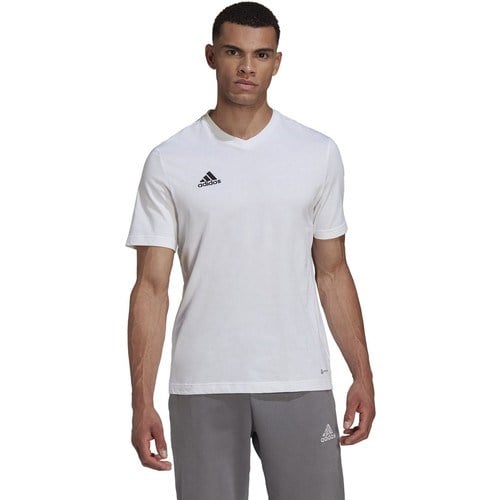 Adidas ENT22 Tee Erkek Tişört HC0452 Kırık Beyaz Konforlu Tasarım ile Spor ve Günlük Kombin İçin İdeal