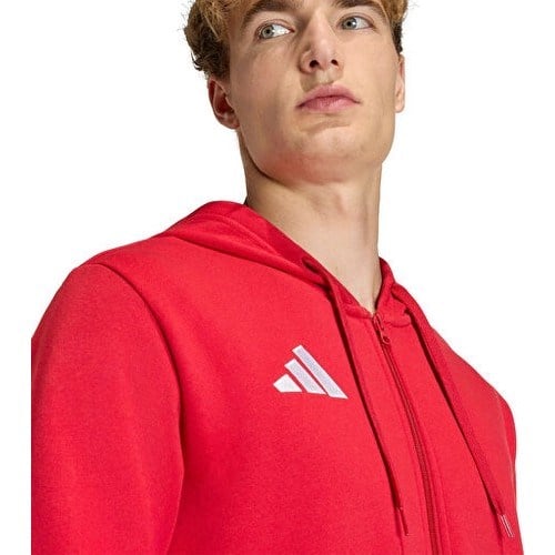 Adidas ENT26 Fz Hood Erkek Futbol Kamp Ceketi KF5944 Kırmızı