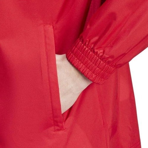 adidas Entrada 22 All Weather Erkek Kırmızı Kapüşonlu Ceket