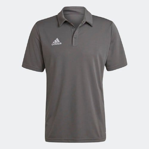 adidas Entrada 22 Erkek Polo T-Shirt Gri Renk Nefes Alabilir Kumaş ile Şık Tasarım