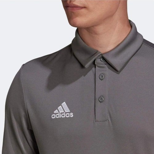 adidas Entrada 22 Erkek Polo T-Shirt Gri Renk Nefes Alabilir Kumaş ile Şık Tasarım