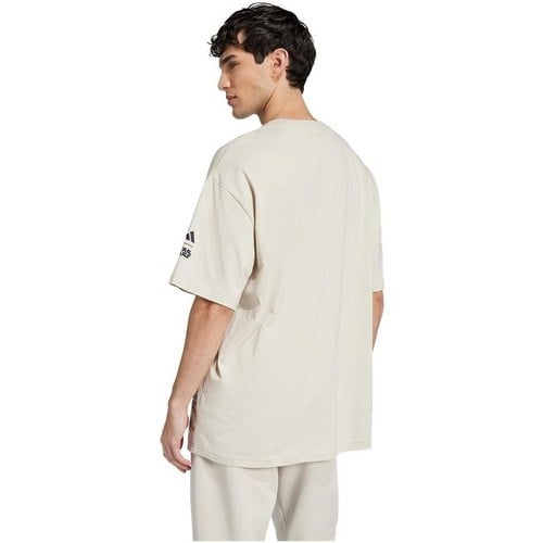 adidas Erkek  Bej  T-Shirt M SW TM T 2 JI5717
