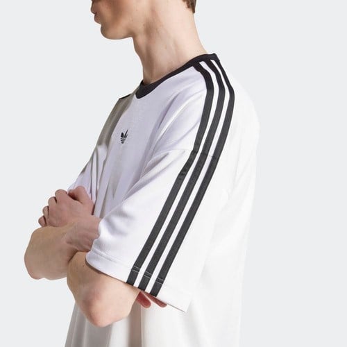 adidas Erkek  Beyaz  T-shirt JACQUARD JERSEY JW5877