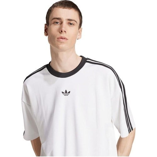 adidas Erkek  Beyaz  T-shirt JACQUARD JERSEY JW5877