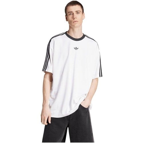 adidas Erkek  Beyaz  T-shirt JACQUARD JERSEY JW5877
