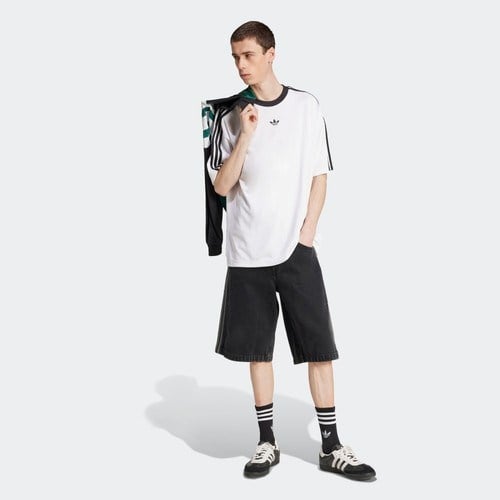 adidas Erkek  Beyaz  T-shirt JACQUARD JERSEY JW5877