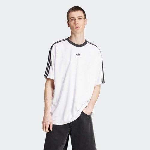 adidas Erkek  Beyaz  T-shirt JACQUARD JERSEY JW5877