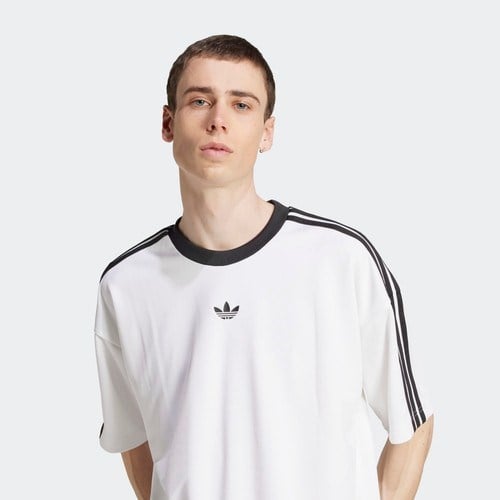 adidas Erkek  Beyaz  T-shirt JACQUARD JERSEY JW5877