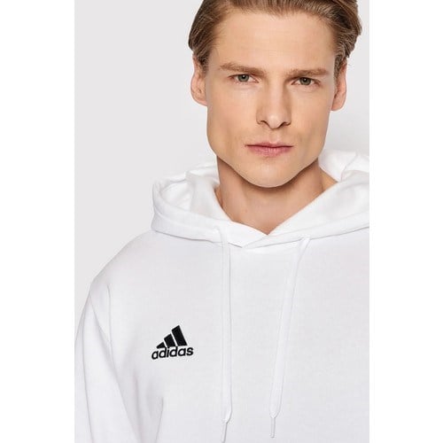 adidas Erkek ENT22  Kapüşonlu Sweat Düz Desenli 2XL Beyaz Sezonluk Rahat Kesim