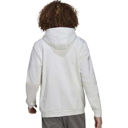 adidas Erkek ENT22  Kapüşonlu Sweat Düz Desenli 2XL Beyaz Sezonluk Rahat Kesim