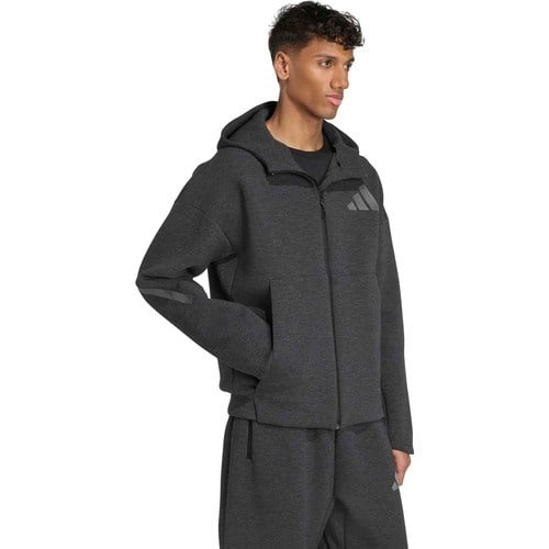 Adidas Erkek Kapşonlu Eşofman Üstü Koyu Antrasit M Z.n.e. Pr Fz JM6055 Günlük Kullanım İçin