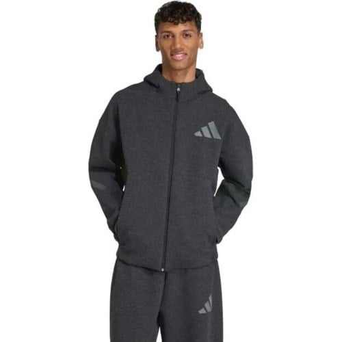 Adidas Erkek Kapşonlu Eşofman Üstü Koyu Antrasit M Z.n.e. Pr Fz JM6055 Günlük Kullanım İçin