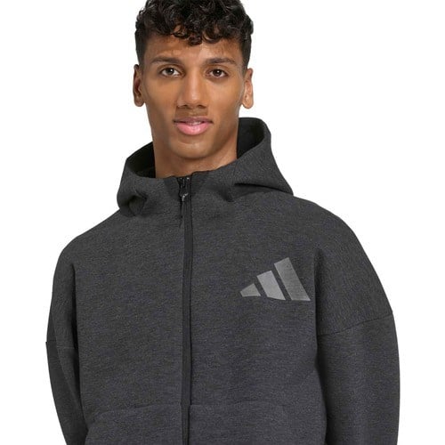 Adidas Erkek Kapşonlu Eşofman Üstü Koyu Antrasit M Z.n.e. Pr Fz JM6055 Günlük Kullanım İçin