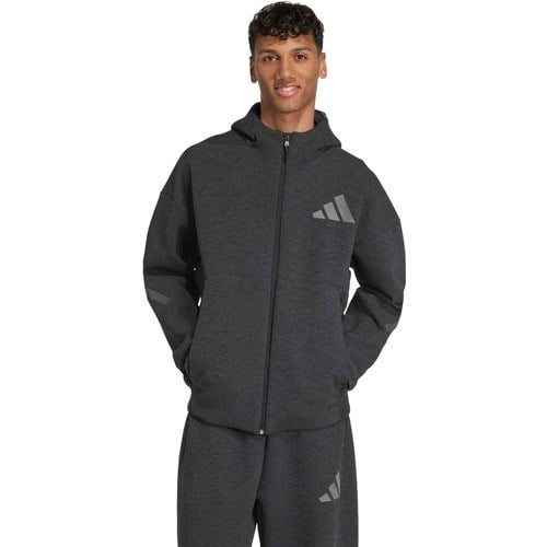 Adidas Erkek Kapşonlu Eşofman Üstü Koyu Antrasit M Z.n.e. Pr Fz JM6055 Günlük Kullanım İçin